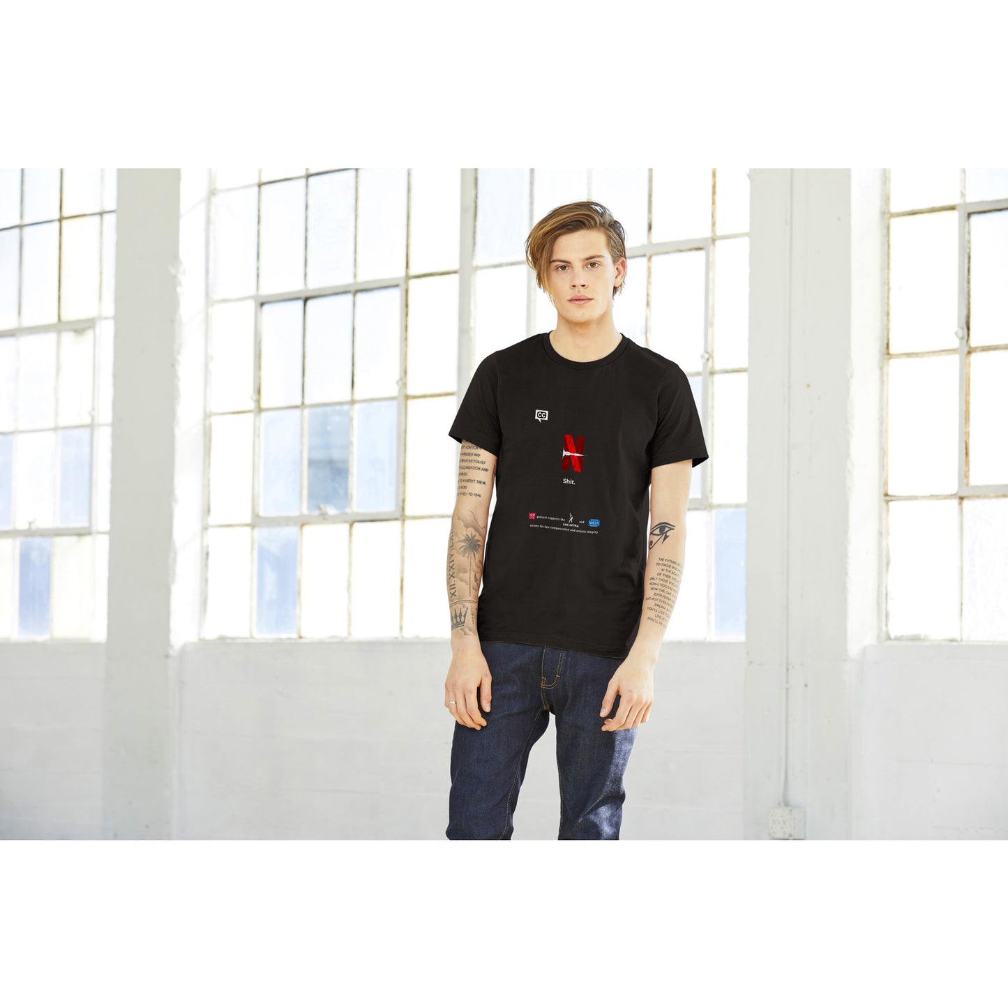 WROTE SAG/AFTRA and WGA Support Premium Unisex Crewneck T-shirt