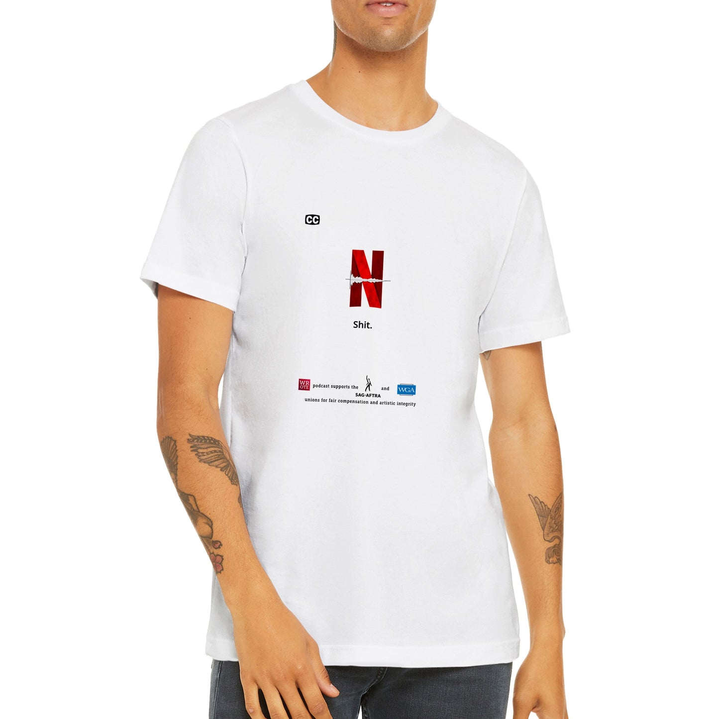 WROTE Podcast SAG-WGA Support T-shirt