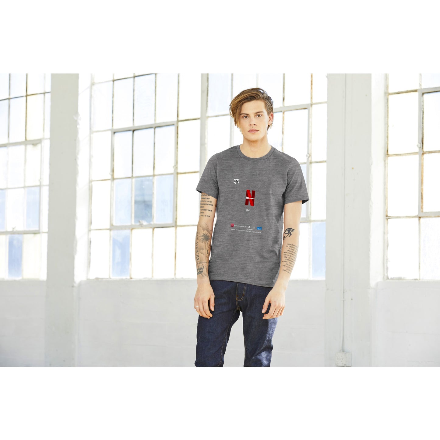 WROTE SAG/AFTRA and WGA Support Premium Unisex Crewneck T-shirt